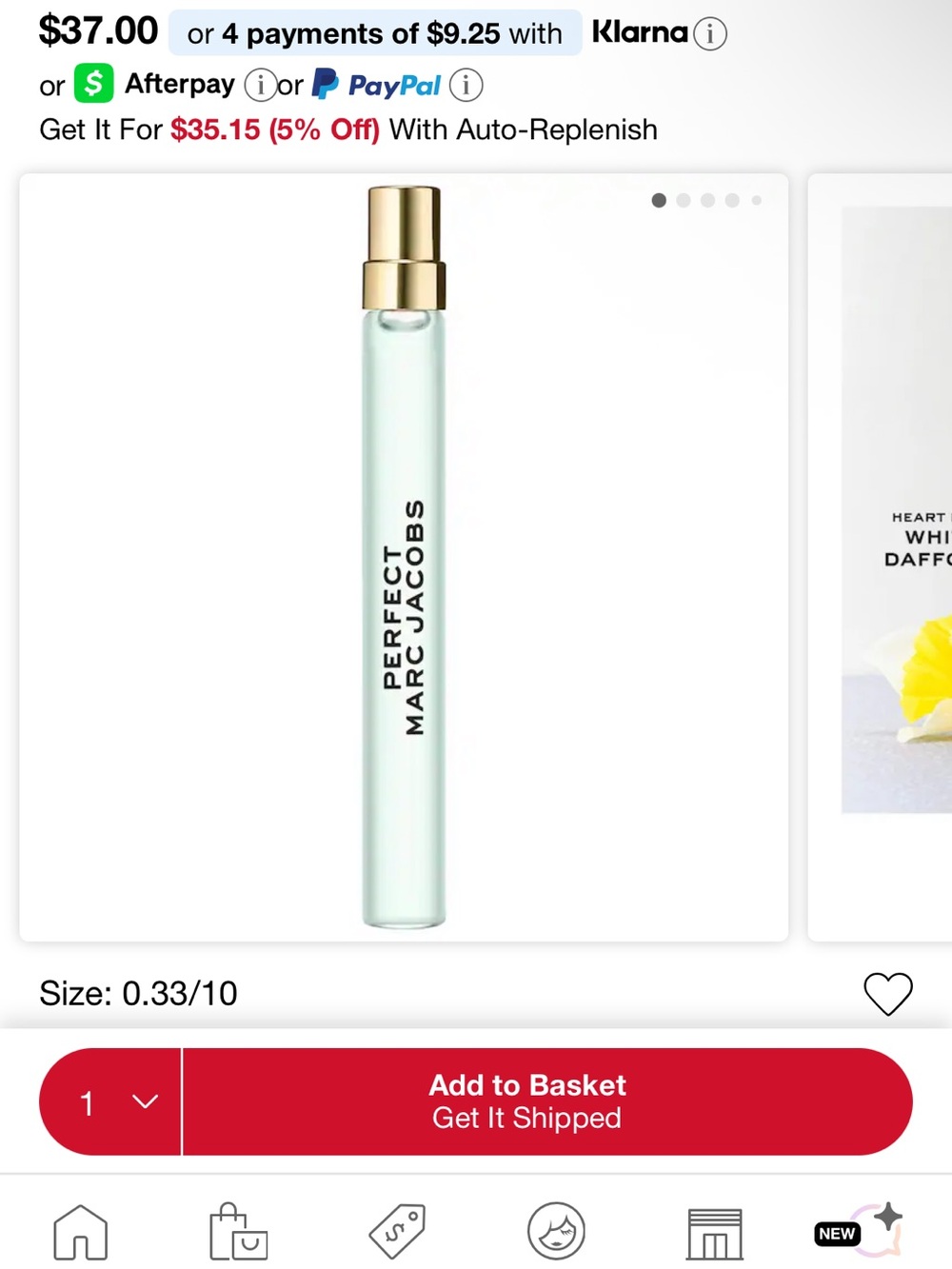 Marc Jacobs “Perfect” spray bottle new in sealed box